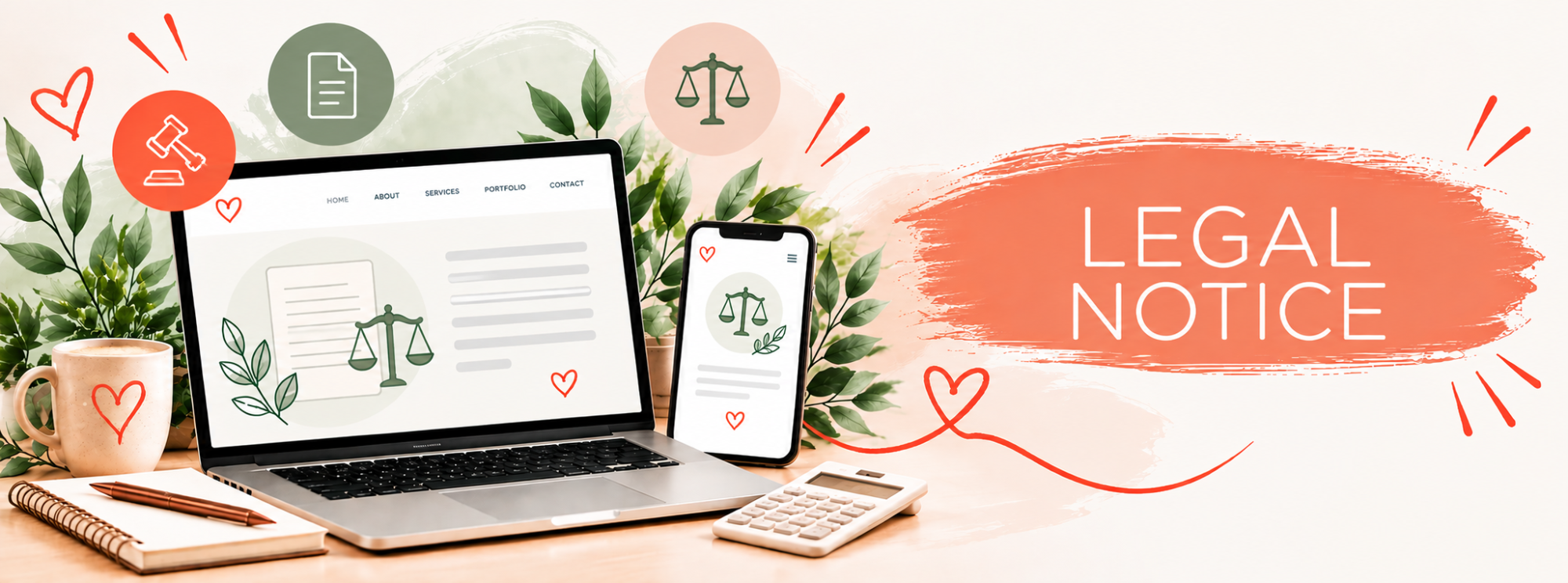 Affordable Brand Identity & Logo Design | The Friendly Website Co. Brand design and identity banner featuring a laptop displaying a custom logo, brand colour palette and typography, alongside branded station