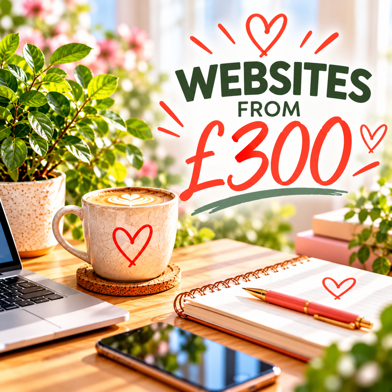 Alt text: Laptop, tablet and smartphone displaying a responsive website design, representing affordable professional web design