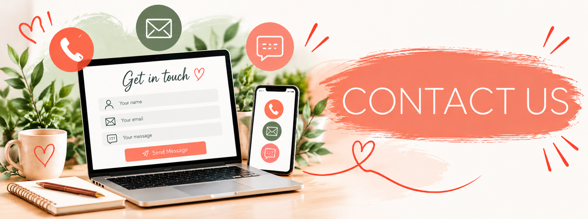 Get in touch with The Friendly Website Co. in Ringwood, Hampshire. Friendly advice on affordable website design, branding and digital suppor